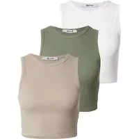 About You Overdel 'Dinah' beige / khaki / hvid
