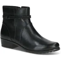 Caprice Bootie, black, made of Leather with Block heel, Size 36