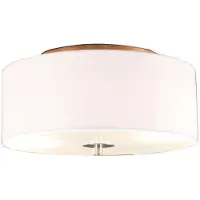 QAZQA Landlig loftslampe hvid 30 cm 2-lys - Drum