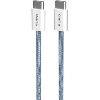 Puro PUCCCFABK415MTBLUE, 1,5 m, USB C, USB C, USB 2.0, Blå