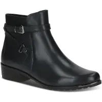 Caprice Bootie, blue, made of Leather with Block heel, Size 40.5