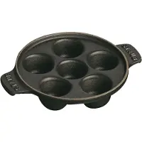 Staub snegletallerken støbejern Ø14 cm Sort