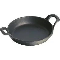 Staub rund ovnfast form støbejern Ø20 cm Sort