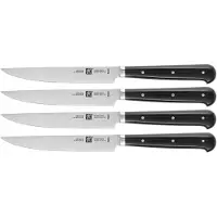 Zwilling 39029002-0 Steaksæt med håndtag, 4 dele, rustfrit stål, sort/sølv