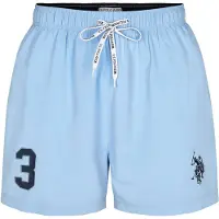 U.S. POLO ASSN. Badeshorts 'UMALEXANDER' blå / sort