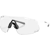 Oakley - Solbriller - Cybr Dyno Matte White Clear Photochromic Black til Unisex - Hvid