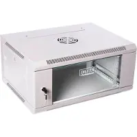 Digitus Professional DN-W19 06U/450 - Kabinet - vægmonterbar - grå, RAL 7035 - 6U - 19