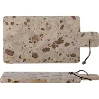 Bloomingville - Nukaka Cutting Board - Brown - Marble H 1.5cm B 20 cm