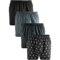 Next Boksershorts grøn / mørkegrøn / sort / hvid