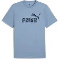 Puma Essentials Camo Tee Men, Clothing, Cool Blue, L