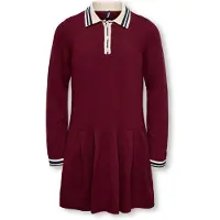 ONLY GIRLS Kjole 'KOGKalana' navy / mørkerød / hvid