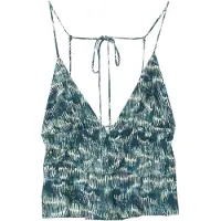 Pull&Bear Overdel cyanblå / dueblå / hvid
