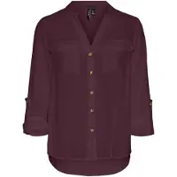 Vero Moda Bluse 'VMBUMPY' burgunder