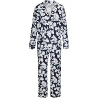 LASCANA Pyjamas navy / pastelgrøn / hvid
