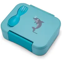Carl Oscar Madkasse m. Gaffel/Ske - BentoBox - 1,59 L - Blå m. D - - OneSize - Madkasse