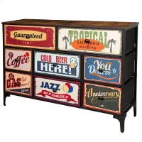Max Home Vintage-retro Kommode 8 Skuffer