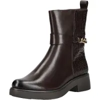Caprice Bootie, brown, made of Leather with Block heel, Size 36
