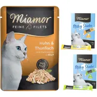 Miamor Økonomipakke: 24 x 100 g Fine Fileter i gelé - Kylling & Tun