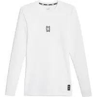 Puma Hoops Team Long Sleeve Basketball Tee Men, Clothing, White, 4XL