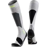 X-socks - Skistrømper - Ski Discover OTC Rhino Grey/Canary til Unisex - Størrelse 45-47 - Grå