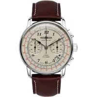Zeppelin Herreur 76145 Los Angeles Beige/Læder Ø43 mm