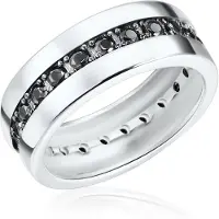 Rafaela Donata Ring sort / sølv