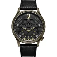 Police Herreur PEWJA2227702 Jet Sort/Læder Ø44 mm