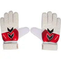 Hummel Målmandshandske Core Grip - Hvid/Rød/Sort, størrelse 6