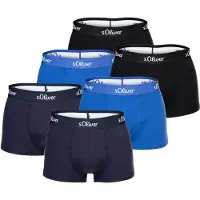 s.Oliver Boksershorts blå / sort / hvid
