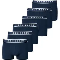 Schiesser Boksershorts mørkeblå / hvid