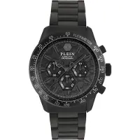 Philipp Plein Analogt ur sort / sølv / hvid