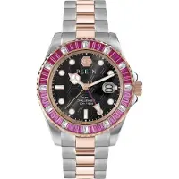 Philipp Plein Analogt ur guld / fuchsia / sølv