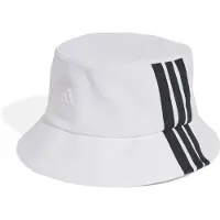 Adidas Sportshat '3-Stripes Bucket' sort / hvid