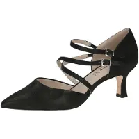 Caprice Pumps, black, made of Leather with Queenie, Size 37.5