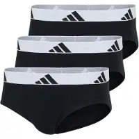 Adidas Underwear Slip 'Active Flex Cotton' sort / hvid