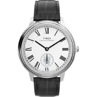 Timex Analogt ur 'Waterbury Metropolitan' sort / sølv / hvid