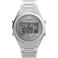 Timex Digitalur 'Q80 Continental' sølv