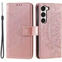 Mtp Products Samsung Galaxy S23 5G Mandala Series Etui med Pung - Rødguld