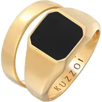 KUZZOI Ring guld / sort
