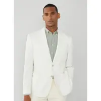 Hackett London Hackett Londontil mænd. HM443303 Hvid ensfarvet blazer (36/32), Bomuld, Klassisk