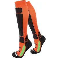 Normani Knæstrømper lysegrøn / orange / sort / hvid