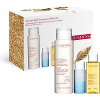 Clarins SET (VELVET CLENSING MILK 200ML + INSTANT EYE MAKE-UP REMOVER 30ML + HYDRATING TONING LOTION 50ML)