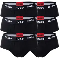 HUGO Slip rød / sort / hvid