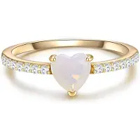 Glanzstücke Ring guld / transparent / hvid