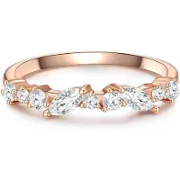 Glanzstücke Ring rosa guld / hvid