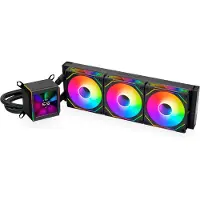 Lian Li GALAHAD II LCD SL-INF, Væskekølingssæt, 36 cm, 61,3 kubikfod/min., Sort