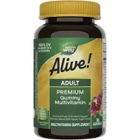 Nature'S Way , Alive! Voksen Premium Gummies Multivitamin, Grape og Cherry, 90 Gummies