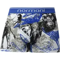 Normani Boksershorts blå / grå / sort / offwhite