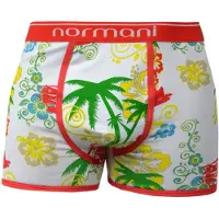Normani Boksershorts gul / grøn / rød / hvid