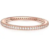 Glanzstücke Ring rosa guld / transparent